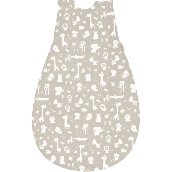 Alvi® Baby-Mäxchen® Außensack Zootiere Taupe – Bild 2