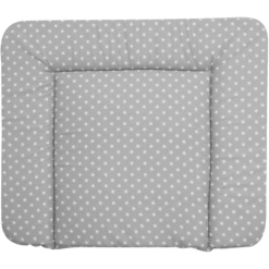 Alvi Wickelauflage Kuschel Folie Stars Silber 85 X 70 Cm