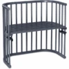 Babybay Beistellbett Original Schiefergrau Extra Belüftet