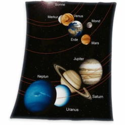 Babybest® Fleecedecke Weltall 130 X 160 Cm