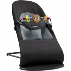 BabyBjörn BABYBJÖRN Babywippe Balance Soft Cotton Inklusive Holzspielzeug