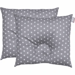 BabyDorm® Präventivkissen EasyDorm Jonna Grau Mit Weißen Sternen