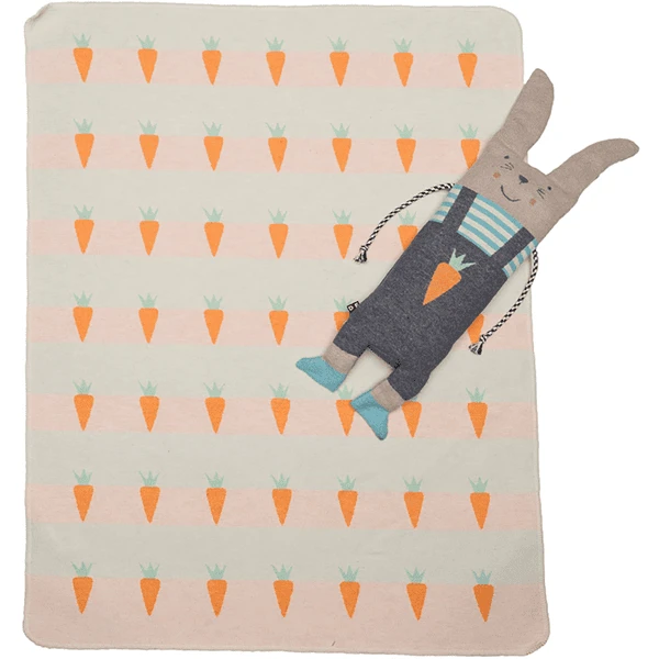 DAVID FUSSENEGGER Set Decke In Puppe Hase Weiß 70 X 90 Cm