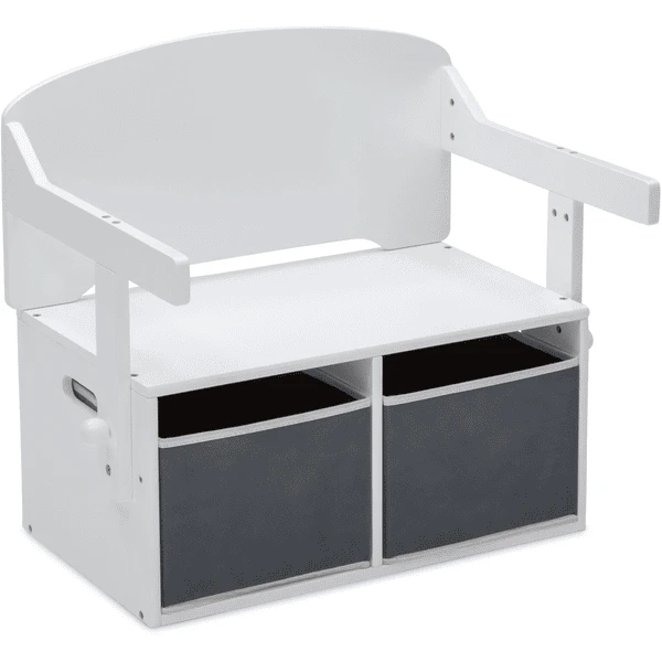 Delta Children MySize Aktivitätsbank Umkehrbar Mit Stauraum - Weiß