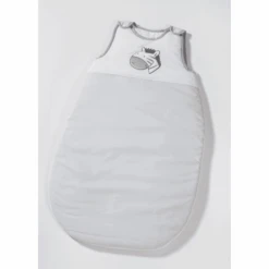 Easy Baby Schlafsack Zebra Grau, Weiß