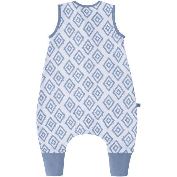 Emma & Noah Schlafsack Mit Füßen Rauten Blau – Bild 2