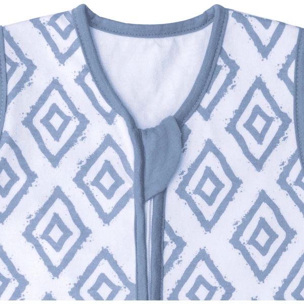 Emma & Noah Schlafsack Mit Füßen Rauten Blau – Bild 5