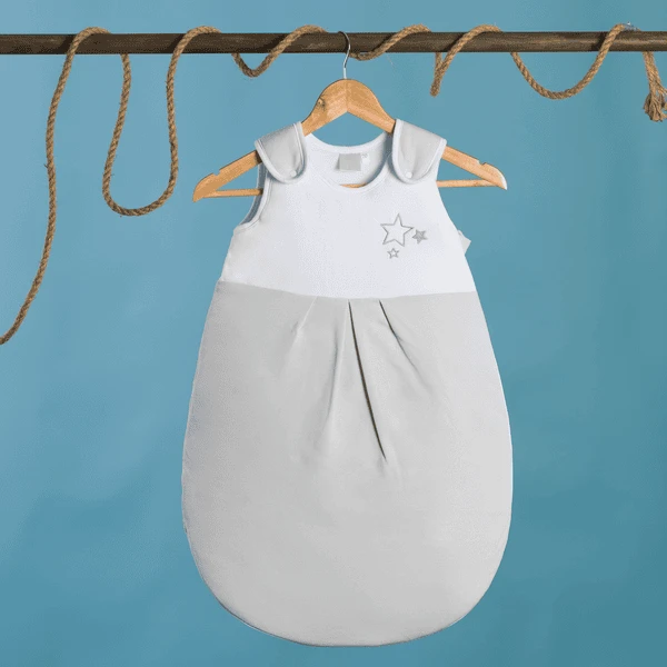 Fillikid Ganzjahresschlafsack Jersey Grau Mit Sternenapplikation â Bild 7