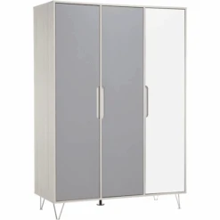 Geuther Kleiderschrank Marit Weiß 3-türig