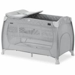 Hauck Reisebett Play N Relax Center Quilted Grey