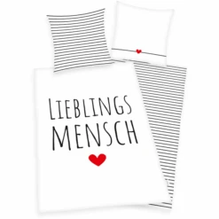 HERDING HOME Bettwäsche Lieblingsmensch 135 X 200 Cm
