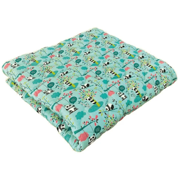 IDEENREICH Krabbeldecke Krabbeltraum Panda Türkis