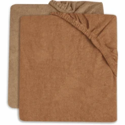 Jollein 2-er Pack Wickelauflagenbezug 50x70cm Frottee - Caramel