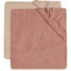 Jollein 2-er Pack Wickelauflagenbezug 50x70cm Frottee - Rosewood
