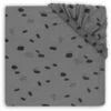 Jollein Jersey Spannbettlaken Laufstallmatratze Spot Storm Grey 75 X 95 Cm