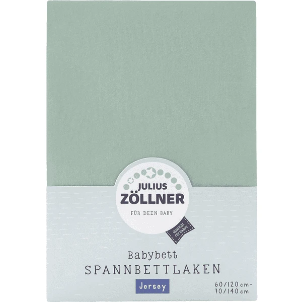 JULIUS ZÖLLNER Spannbetttuch Jersey Salbei 70 X 140 Cm
