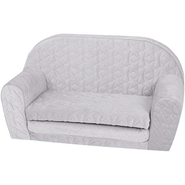 Knorr Toys® Kindersofa Cosy Geo Grey