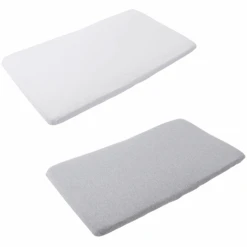 Maxi-Cosi MAXI COSI Spannbettlaken Iris Weiß Grau