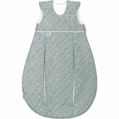 Odenwälder Primaklima Baumwoll-Schlafsack White Leaves Grey