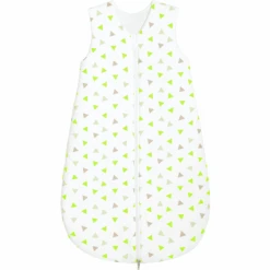 Odenwälder Schlafsack Jersey Dreiecke Limette 70 - 110 Cm