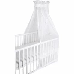 Roba Babybett-Himmel Safe Asleep Himmel Uni, Weiß, Mesh