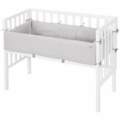 Roba Beistellbett 2-in-1 Weiß Style Grau
