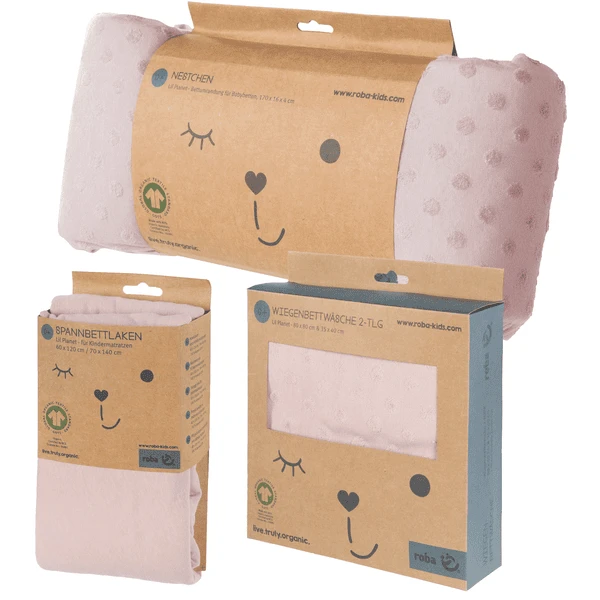 Roba Geschenkset Jersey Schlafen Klein Lil Planet Rosa