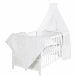Roba Kinderbettset Sterne & Punkte 70x140 Cm