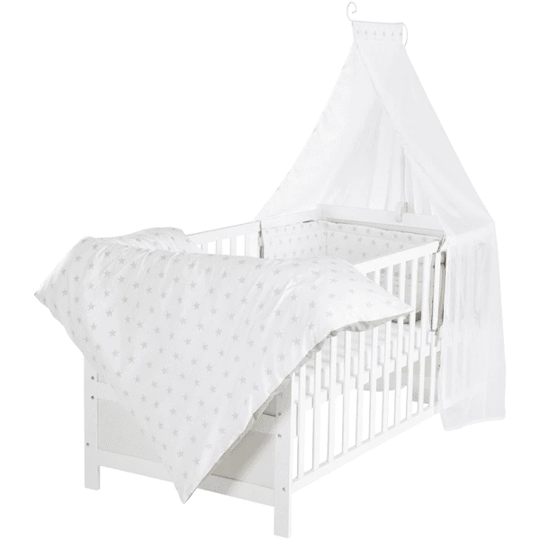 Roba Kinderbettset Sterne & Punkte 70x140 Cm