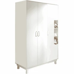 Roba Kleiderschrank Nordic Weiß 3-türig