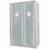Roba Textil-Kleiderschrank XL Little Stars Grau