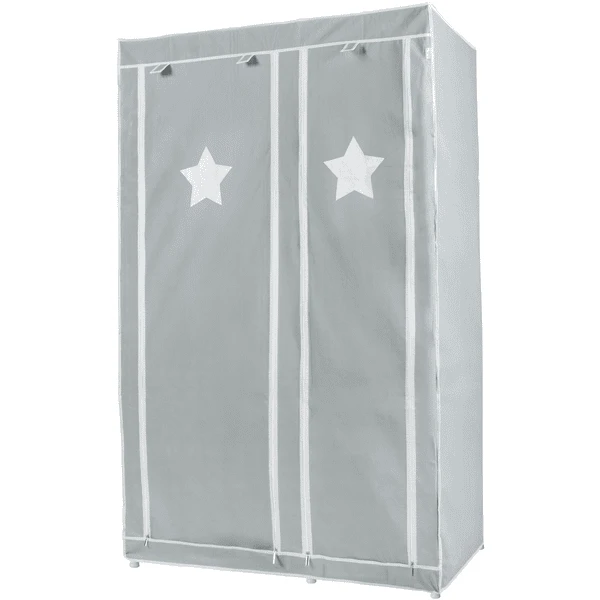 Roba Textil-Kleiderschrank XL Little Stars Grau