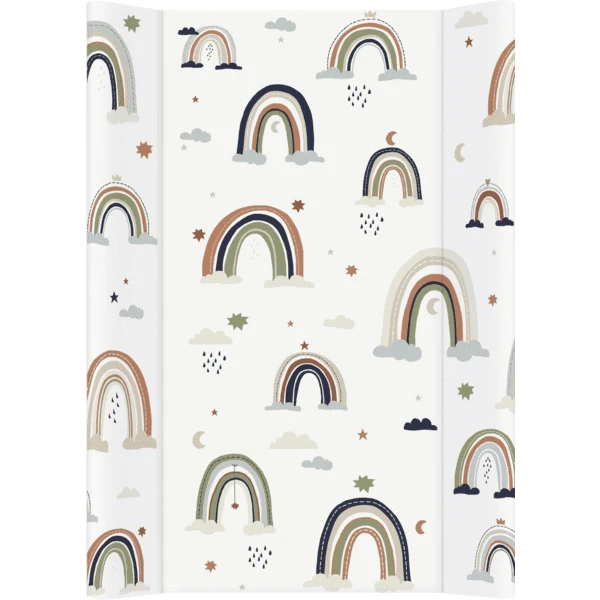 Rotho Babydesign Rotho Wickelauflage Keil Motiv Boho Rainbow, 70 X 50 X 10 Cm