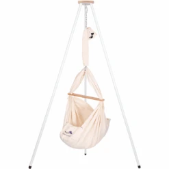 SCHMUSEWOLKE Baby Federwiege Bio Mit Tipi Weiß