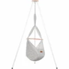 SCHMUSEWOLKE Baby Federwiege Dreamcatcher WarmGrey Mit Tipi Weiß