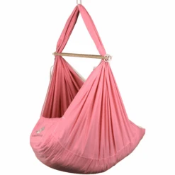 SCHMUSEWOLKE Baby Federwiege Inklusive Schafwoll-Matratze Mauve