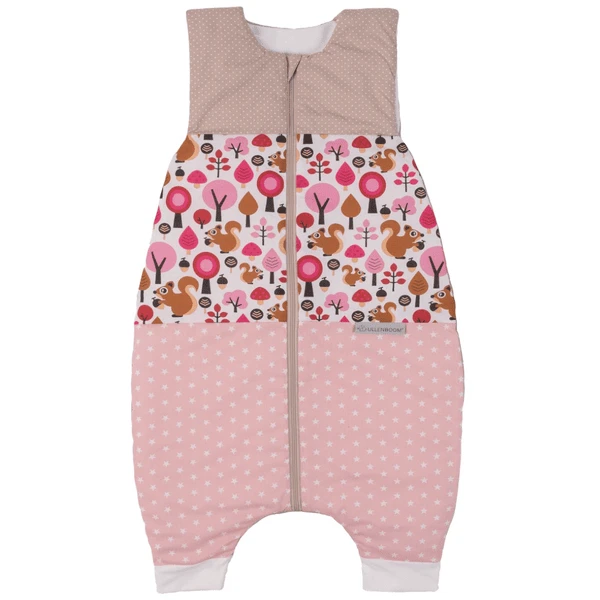 ULLENBOOM Sommer-Schlafsack Mit Füßen Sand Eichhörnchen